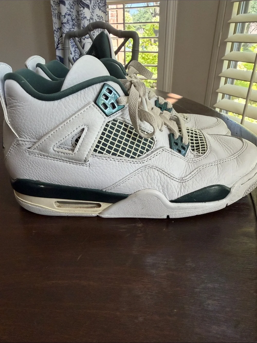 Air Jordan 4 Retro oxidized green boys sneakers-